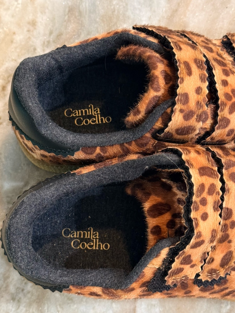 Women’s CAMILA COELHO Bastion leopard print vegan hair sneakers- Size 6 - Picture 6 of 8